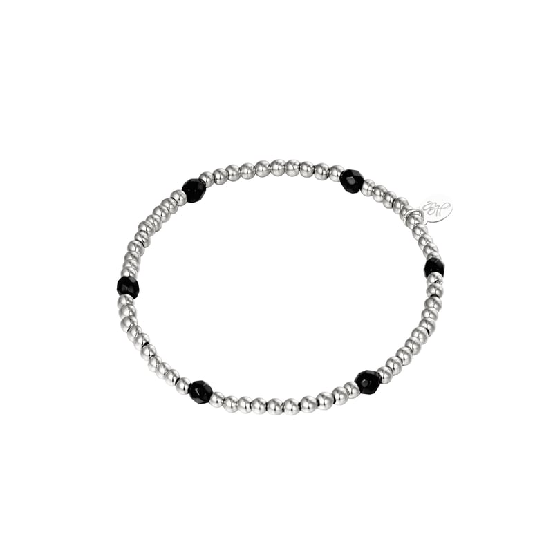 Armband Diamond Beads Zilver Stainless Steel