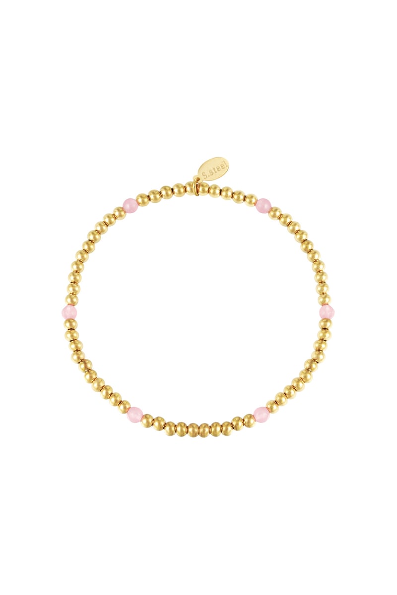 Armband Diamond Beads Zilver Stainless Steel