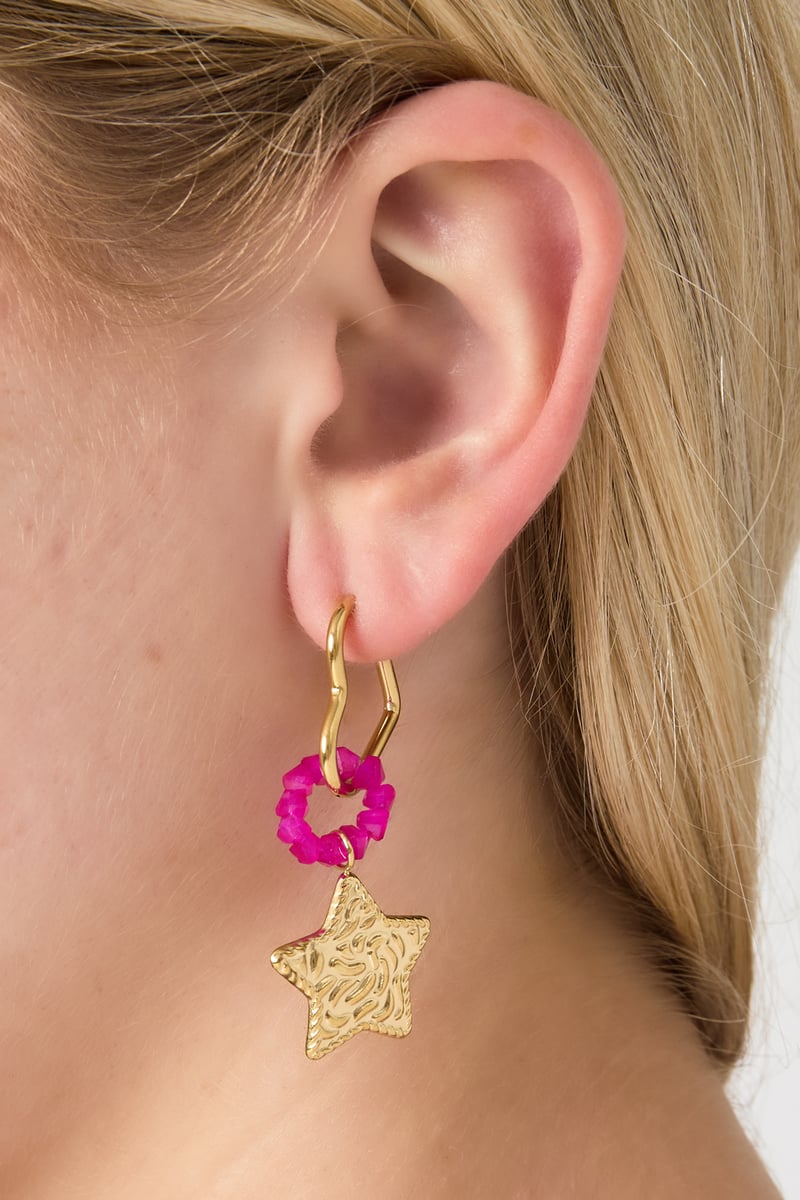 Oorbellen van roestvrij staal met hartjes, casual, dagelijks, eenvoudig, serie, damessieraden