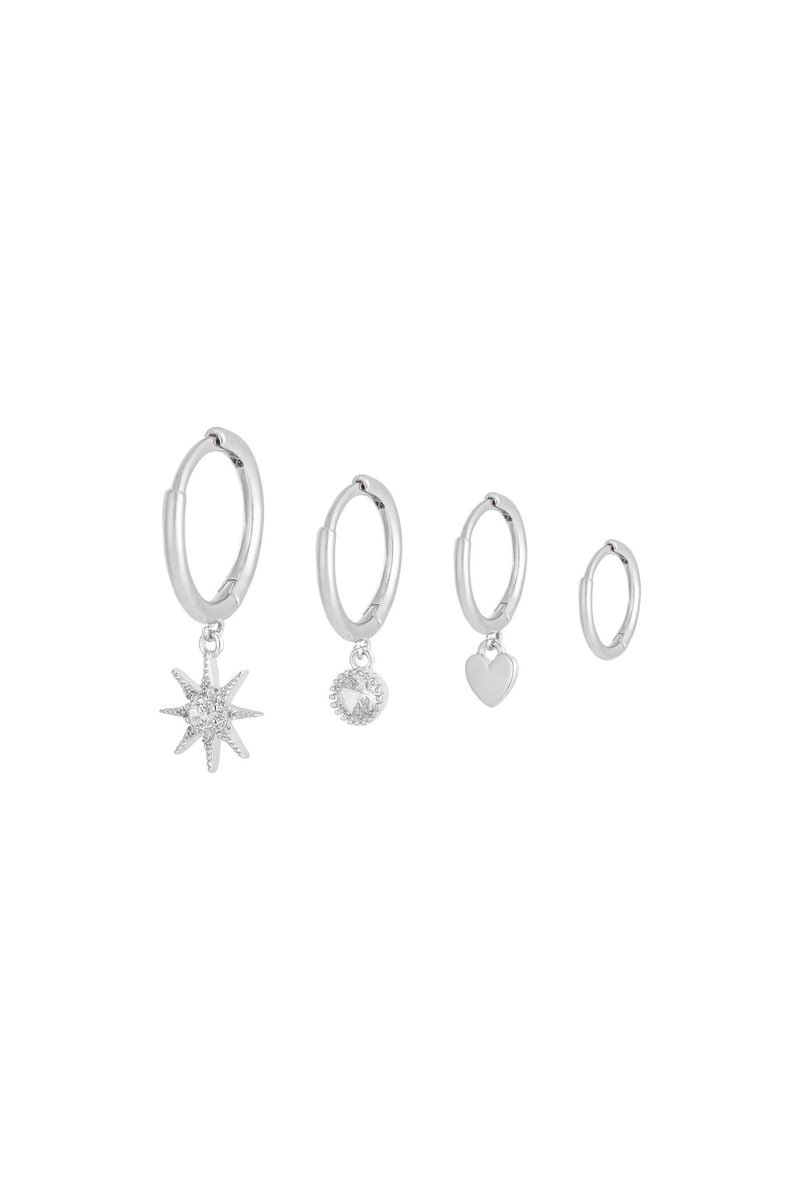 Oorbellen Set Sparkle Away Zilver Koper