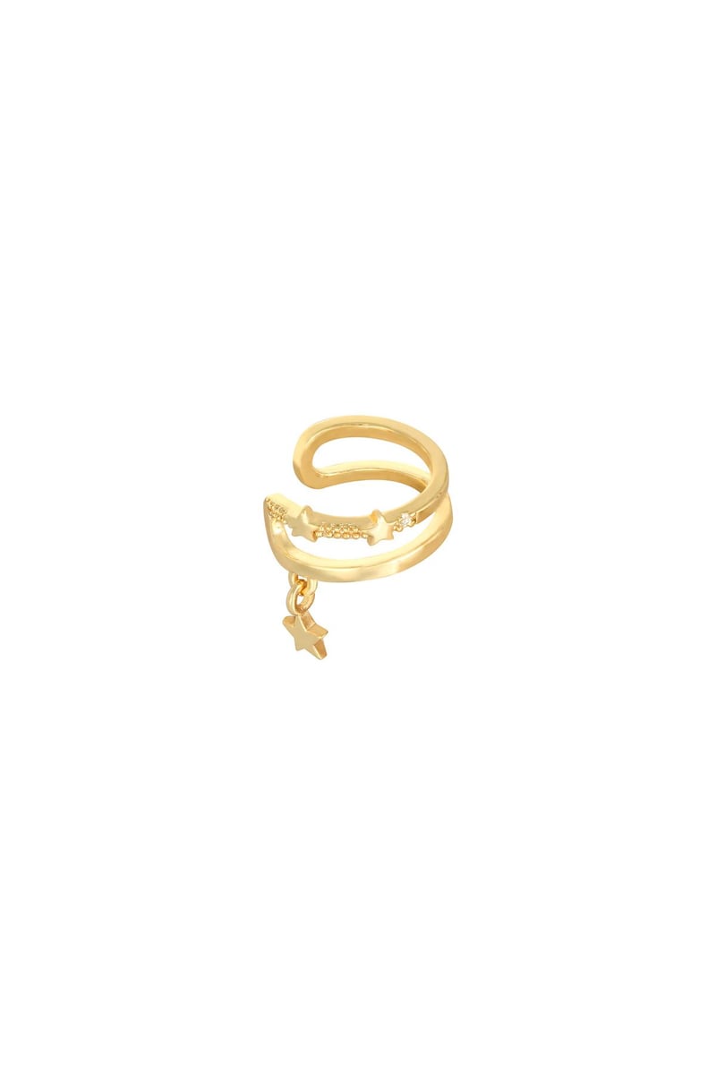 Earcuff Star Goud kleur Koper