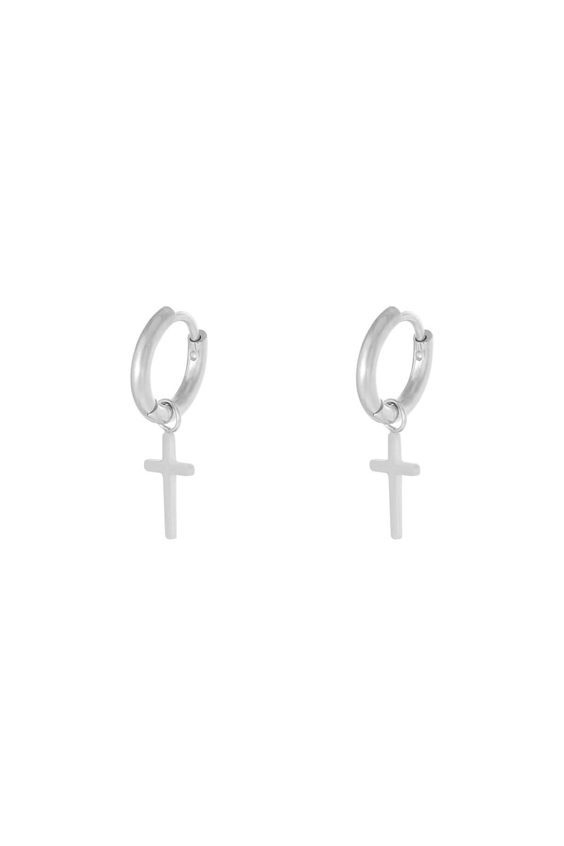 Oorbellen Faith Zilver Stainless Steel