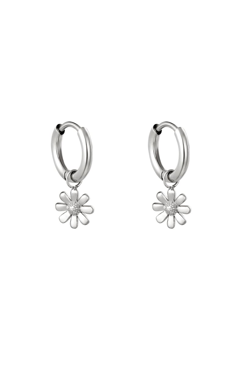 Oorbellen Little Daisy Zilver Stainless Steel