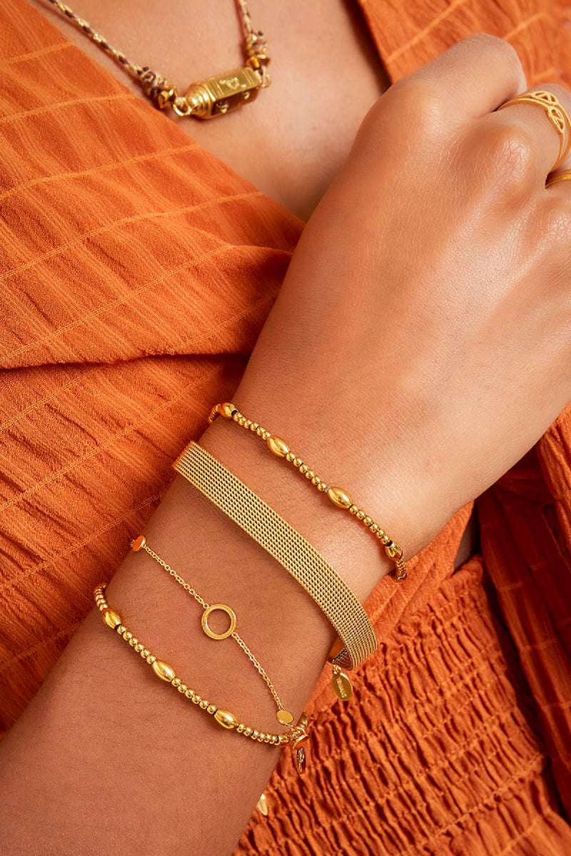 Roestvrij stalen armband Goud kleur Stainless Steel