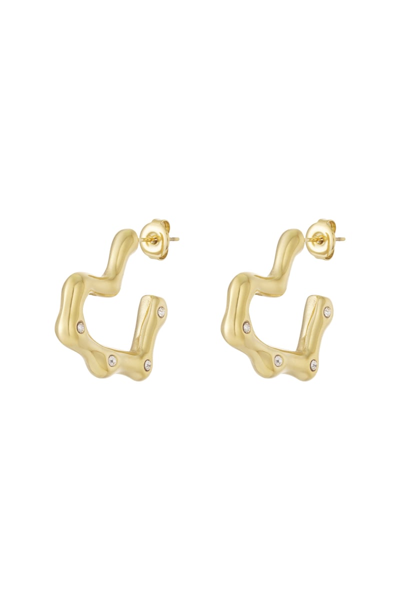 Oorbellen met hart van roestvrij staal Dagelijks Dagelijks Damessieraden