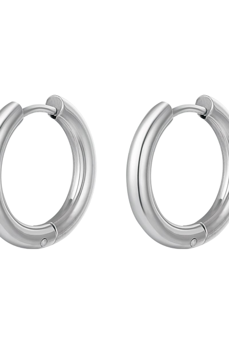 Creolen simpel XL Goud kleur Stainless Steel