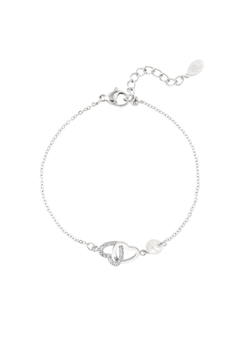 Armband forever hearts - Goud kleur Stainless Steel