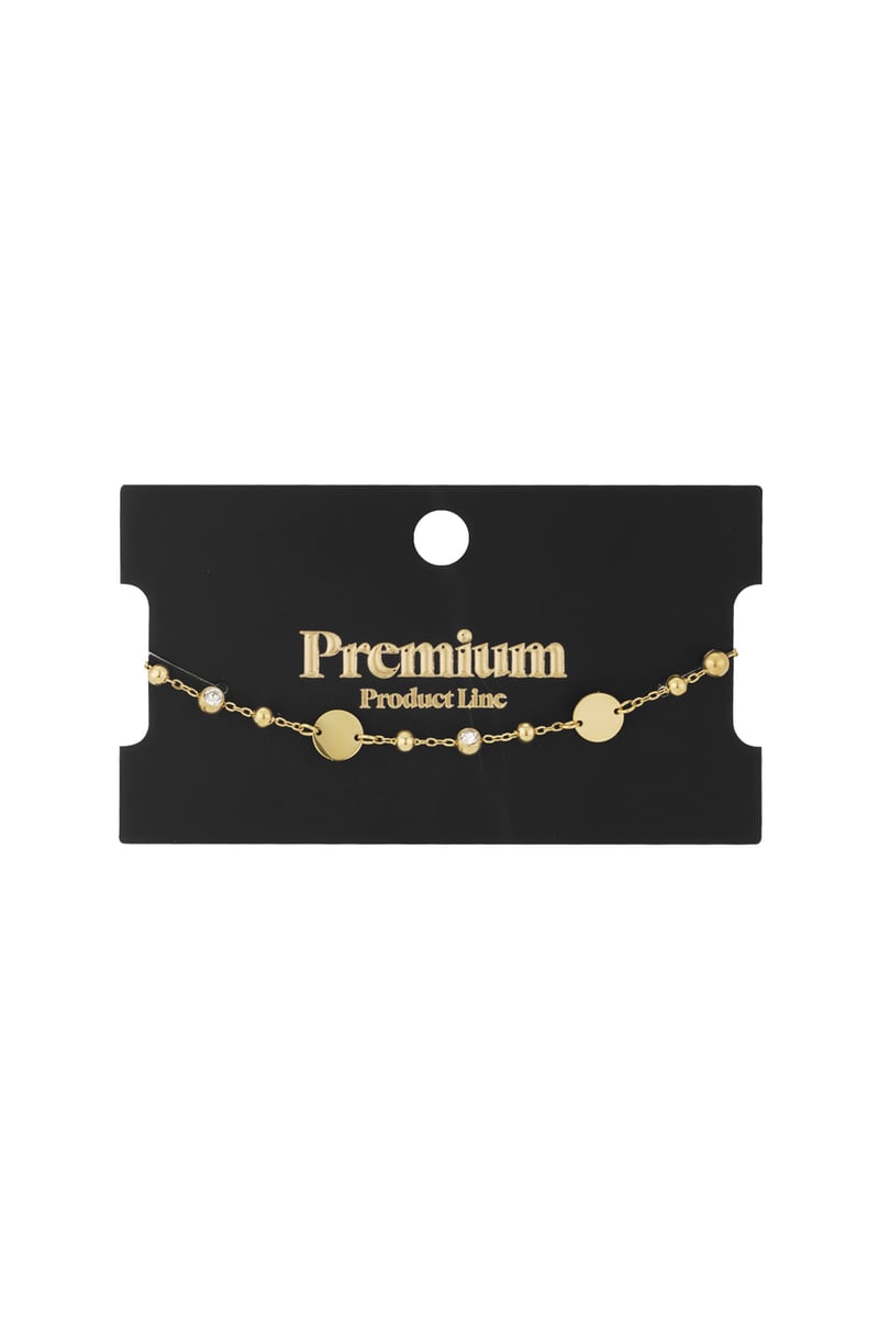 armband ronde party met steentjes