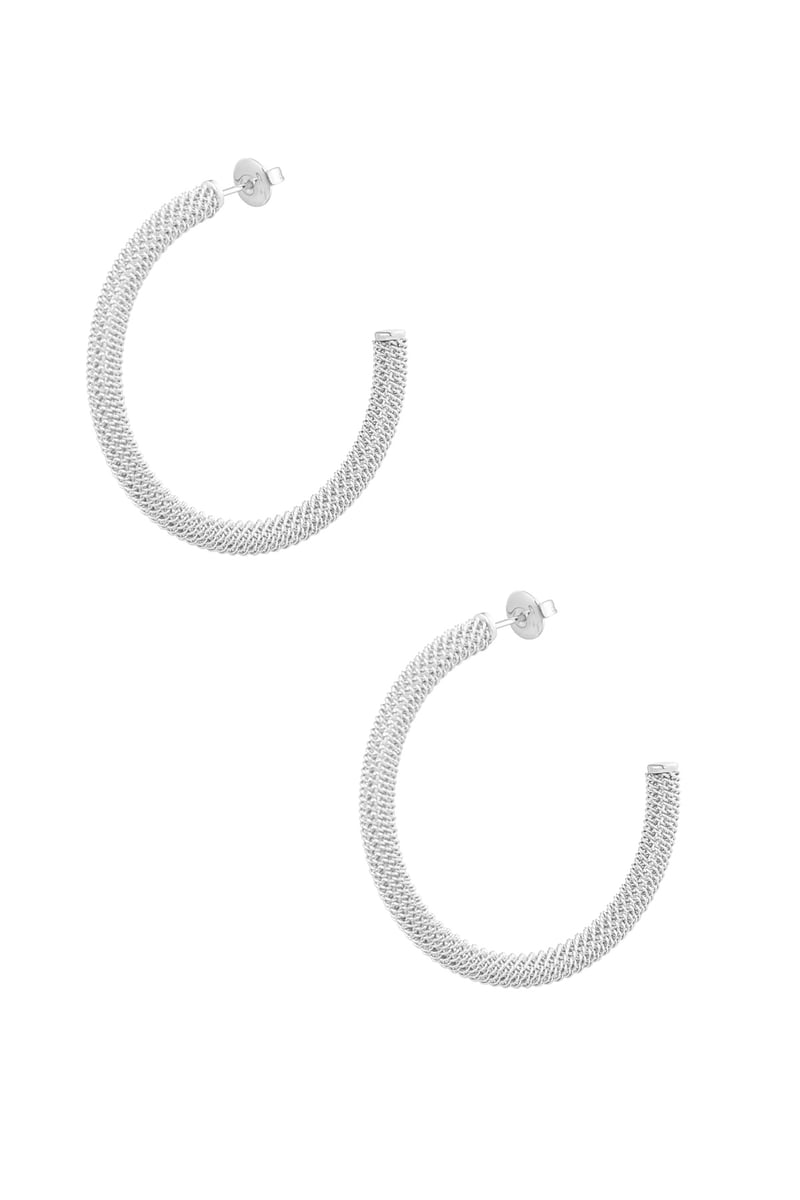 oorbellen rond met print