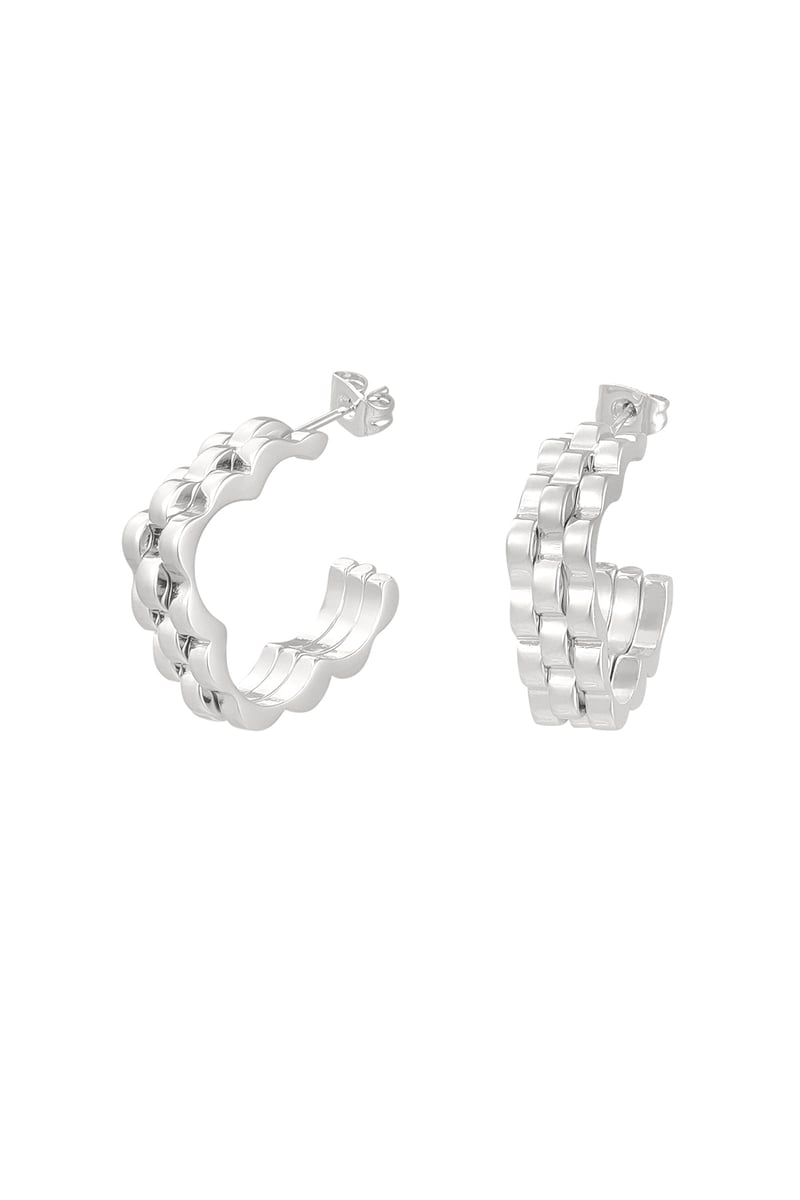 oorbellen bloem schakel in schakel