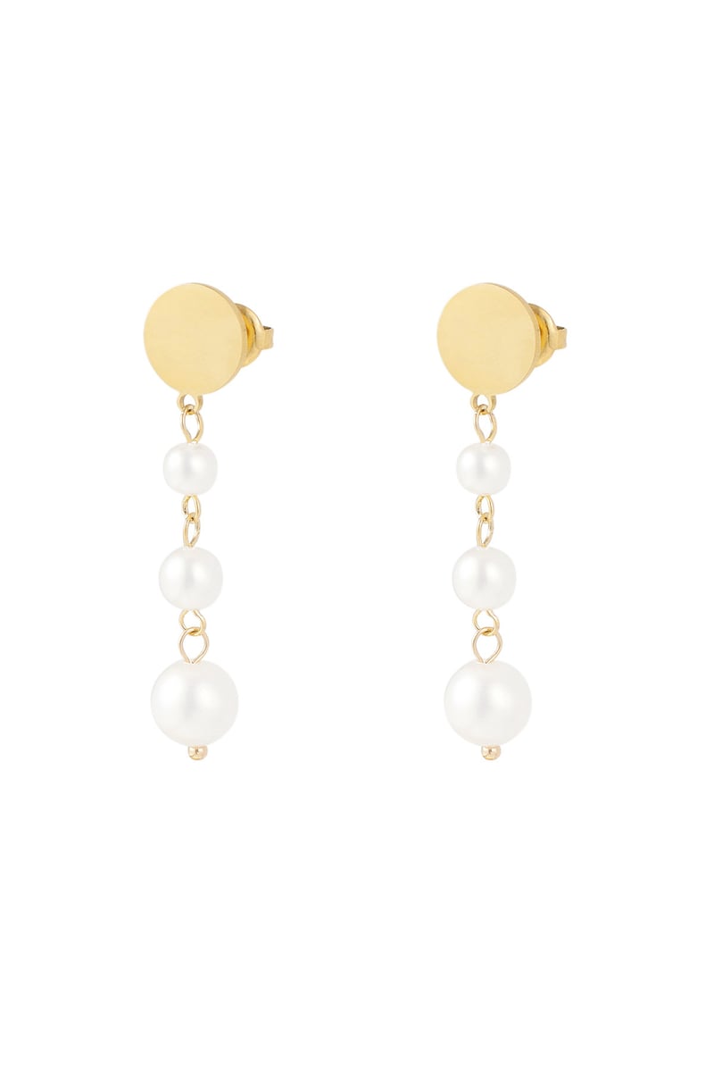 hang oorbellen met parels -  