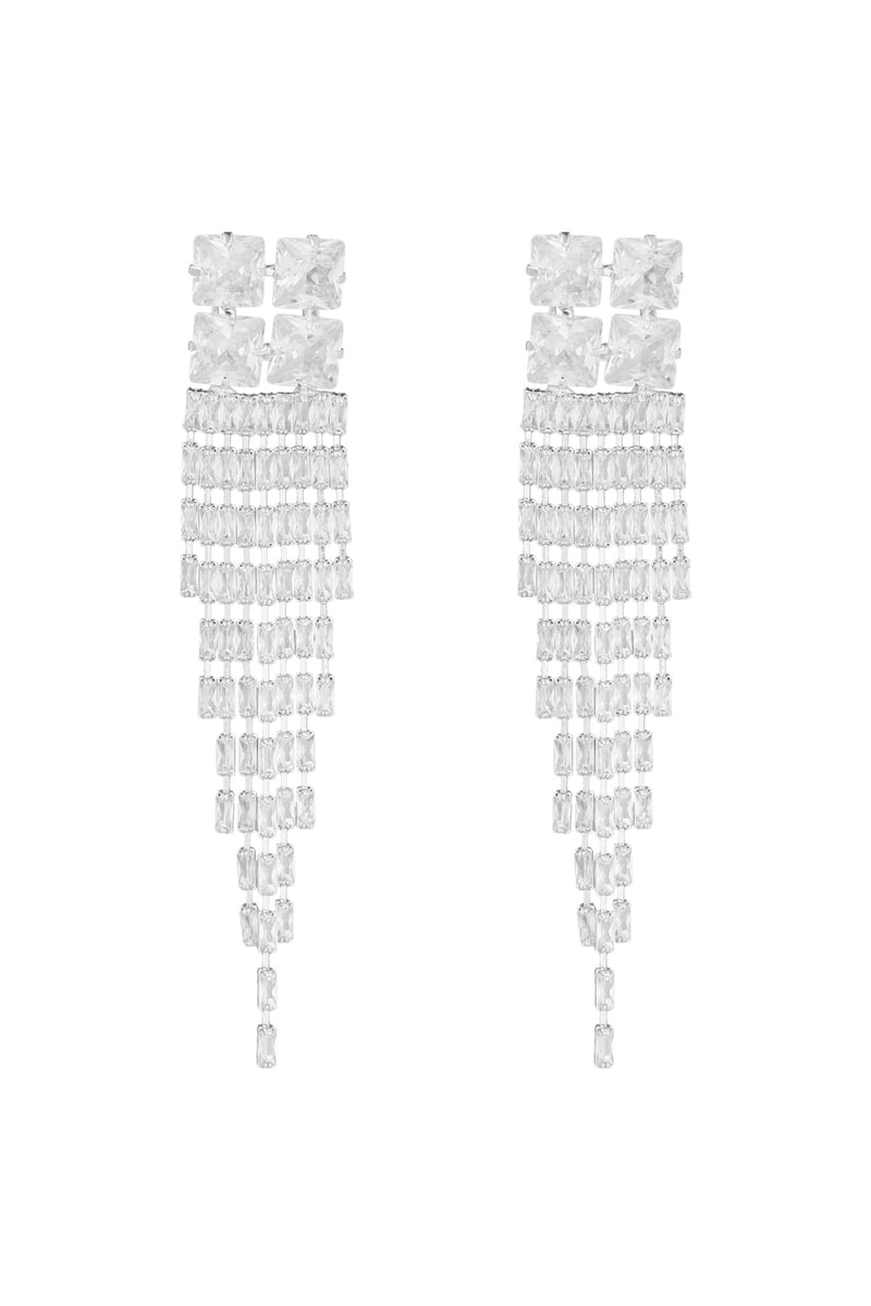 Oorbellen sparkly glam Goud kleur - zirkoon koper