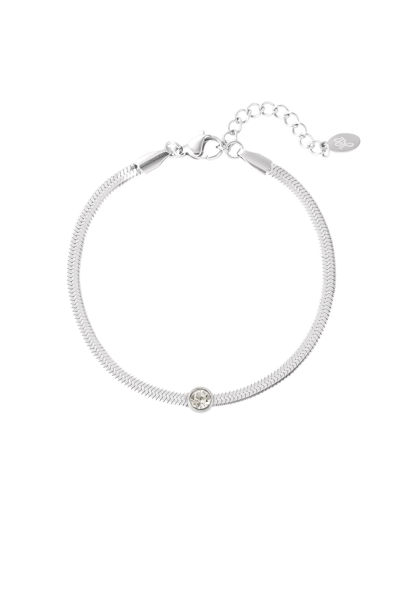 schakel armband met diamant