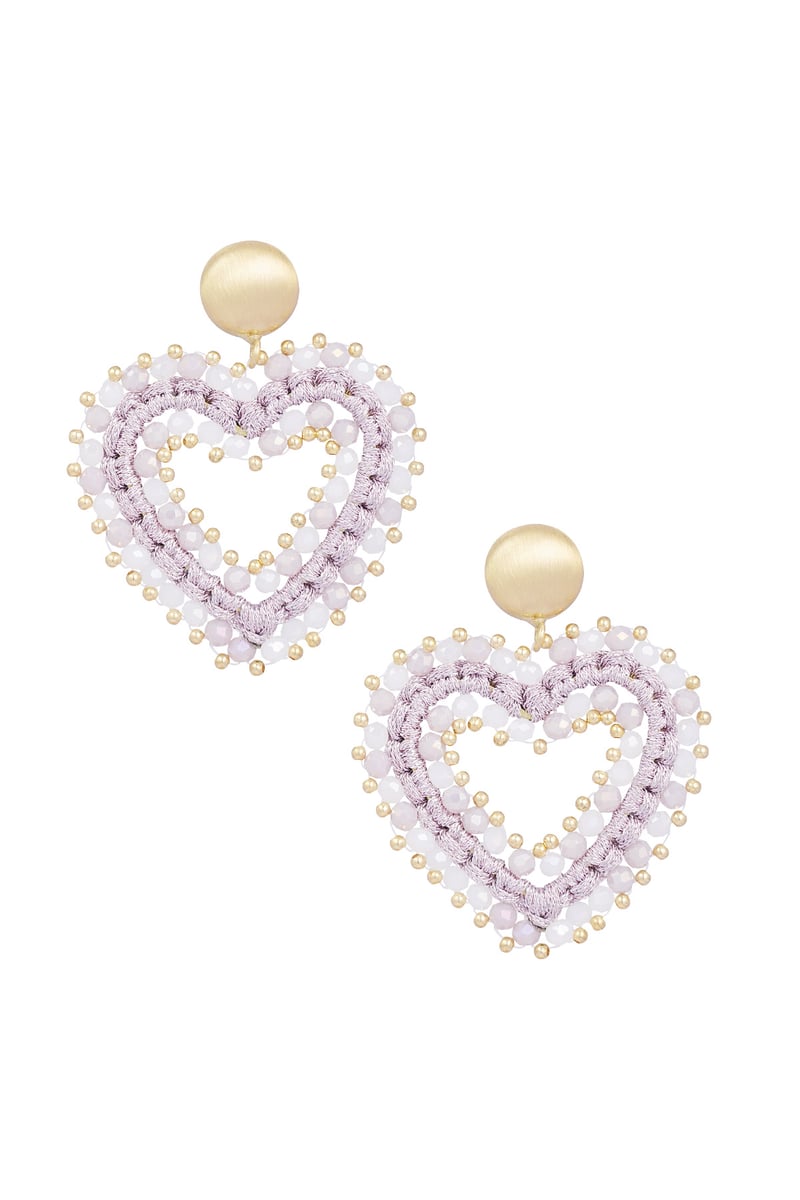 oorbellen love all the way - beige 