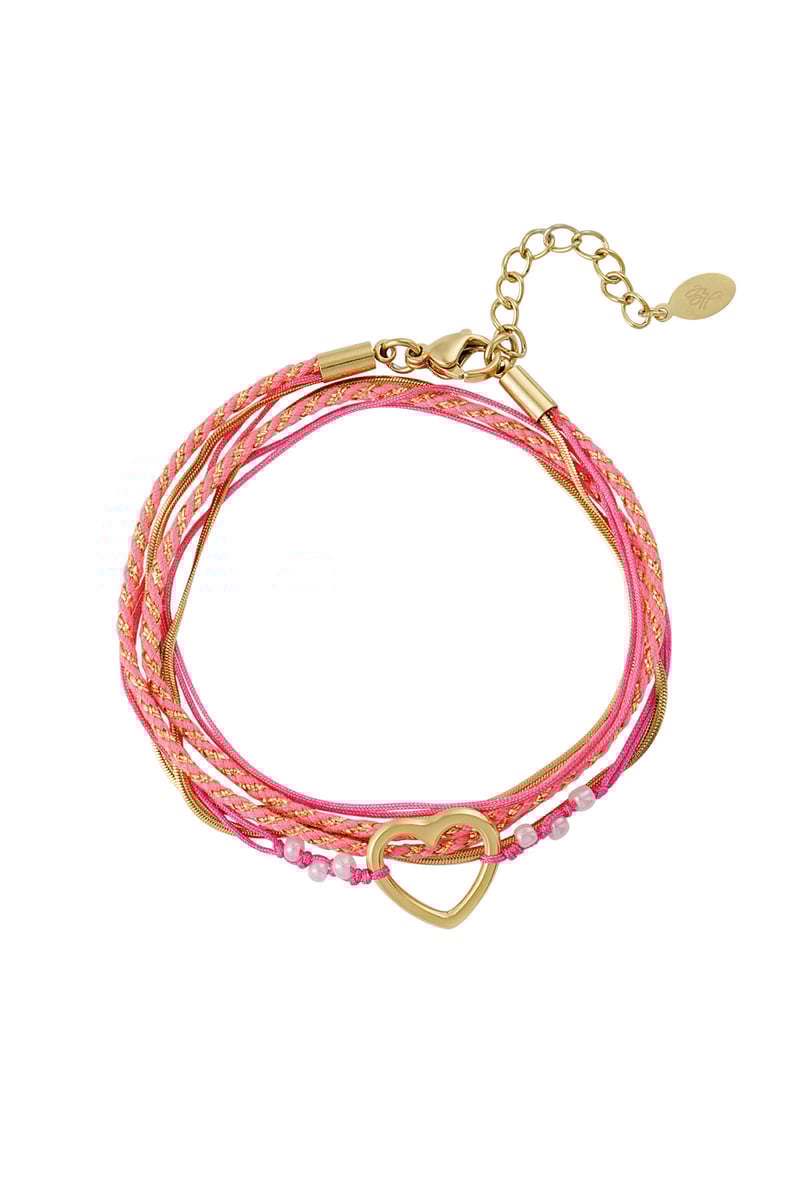 Armband summer flow lover - lichtroze