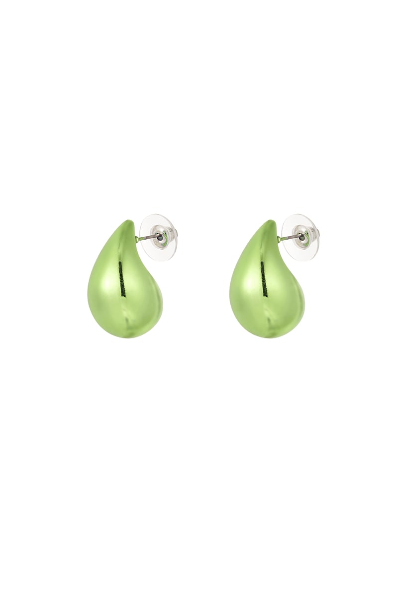 Summer hit druppel oorbel - lichtroze