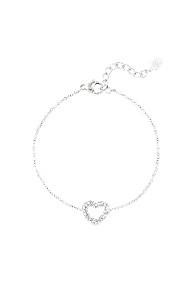diamant hart armband