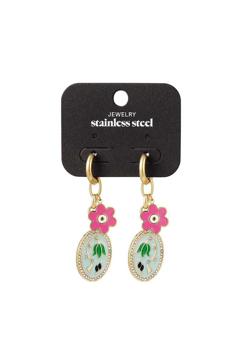 oorbellen flower bouquet