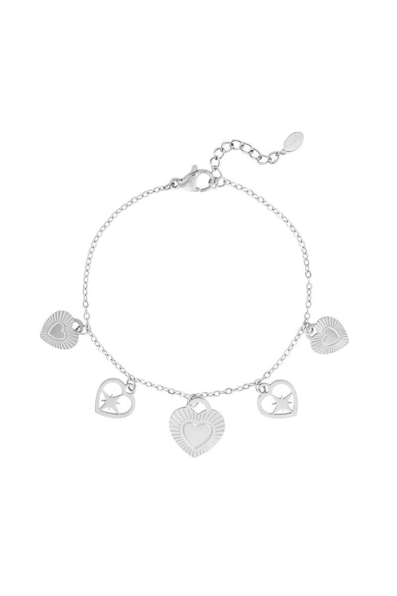 passionate heart charms armband