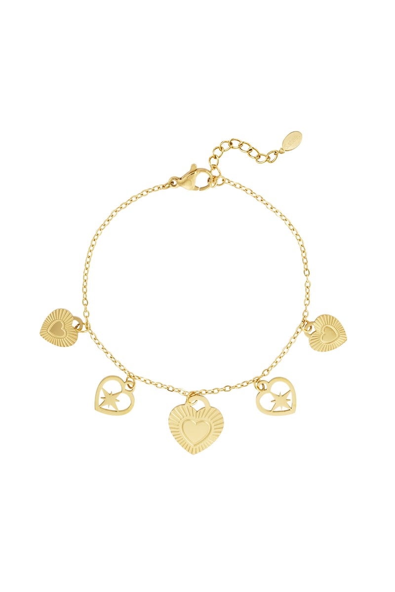 passionate heart charms armband