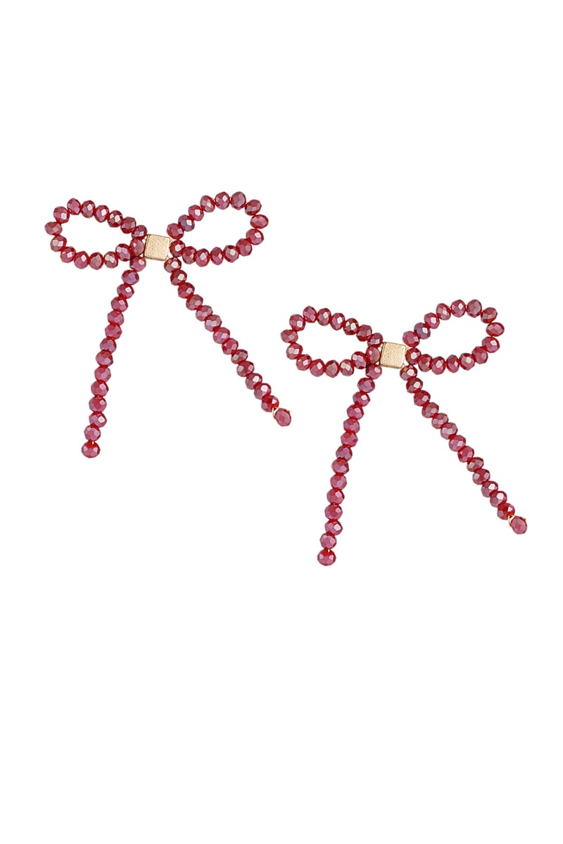 Bowie stud oorbellen - oranje