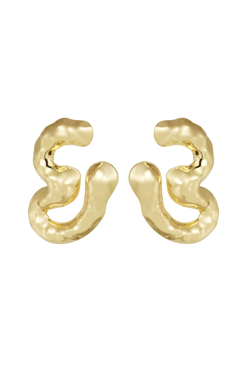 chuncky melting oorbellen