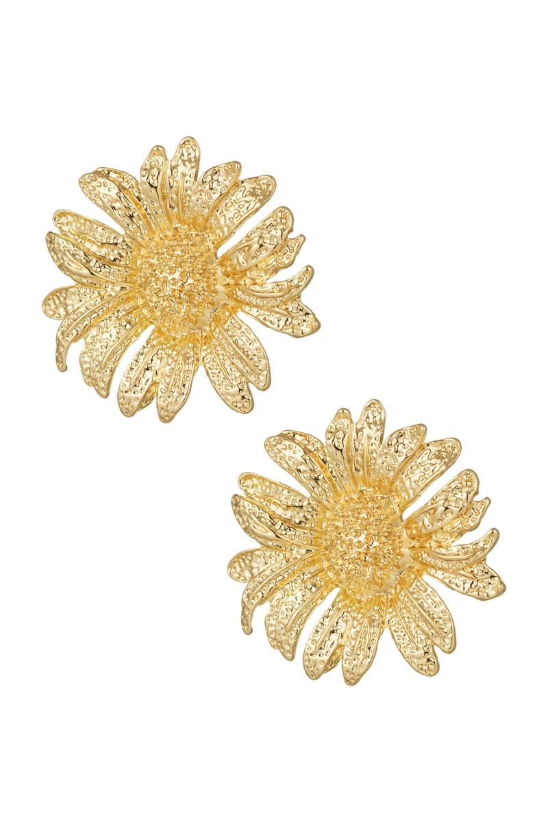 sunflower statement earrings