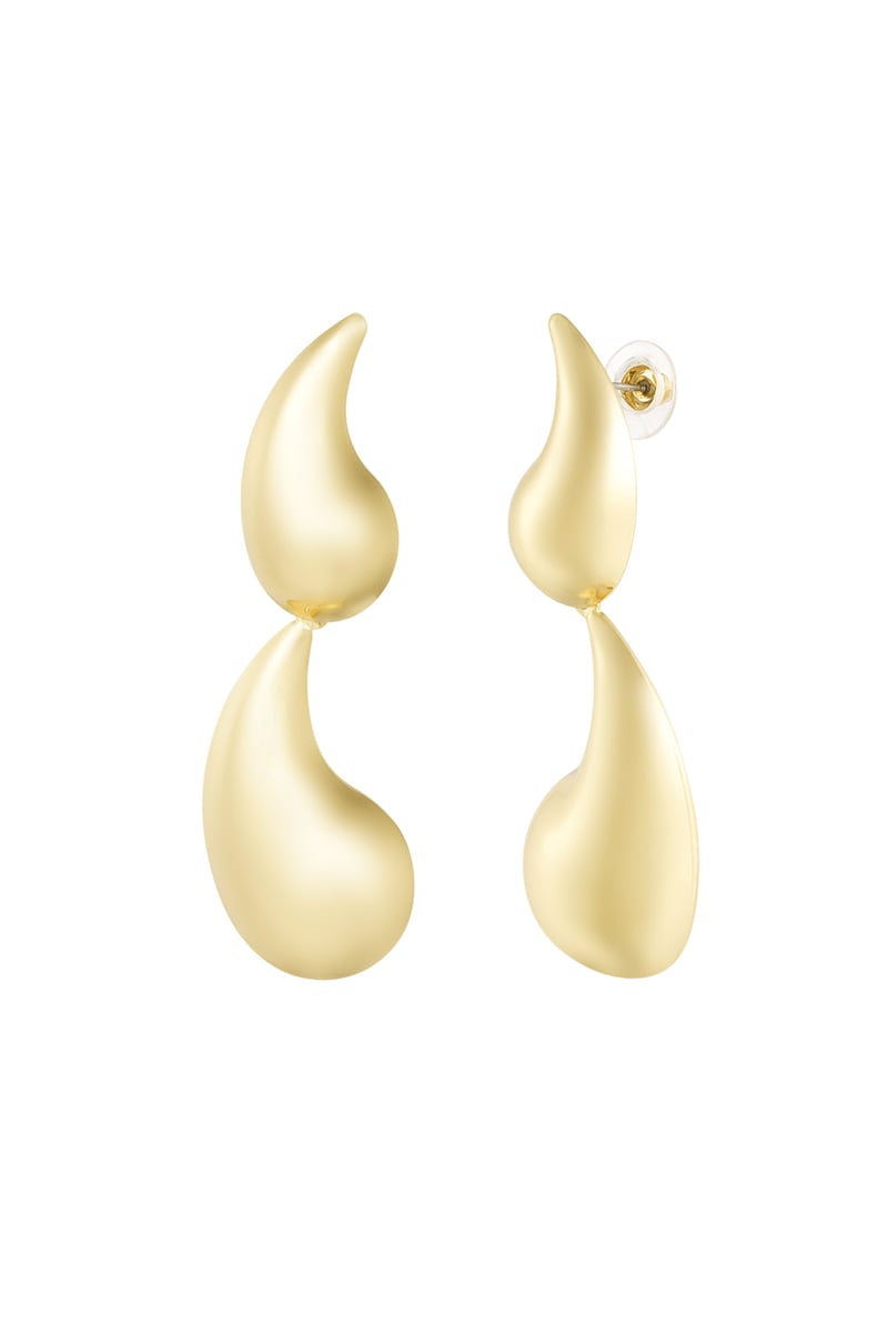 double drop oorbellen