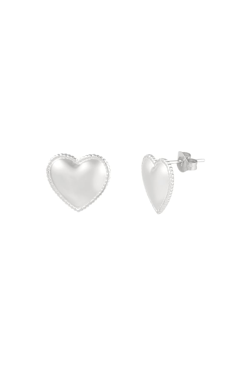 small heart studs oorbellen