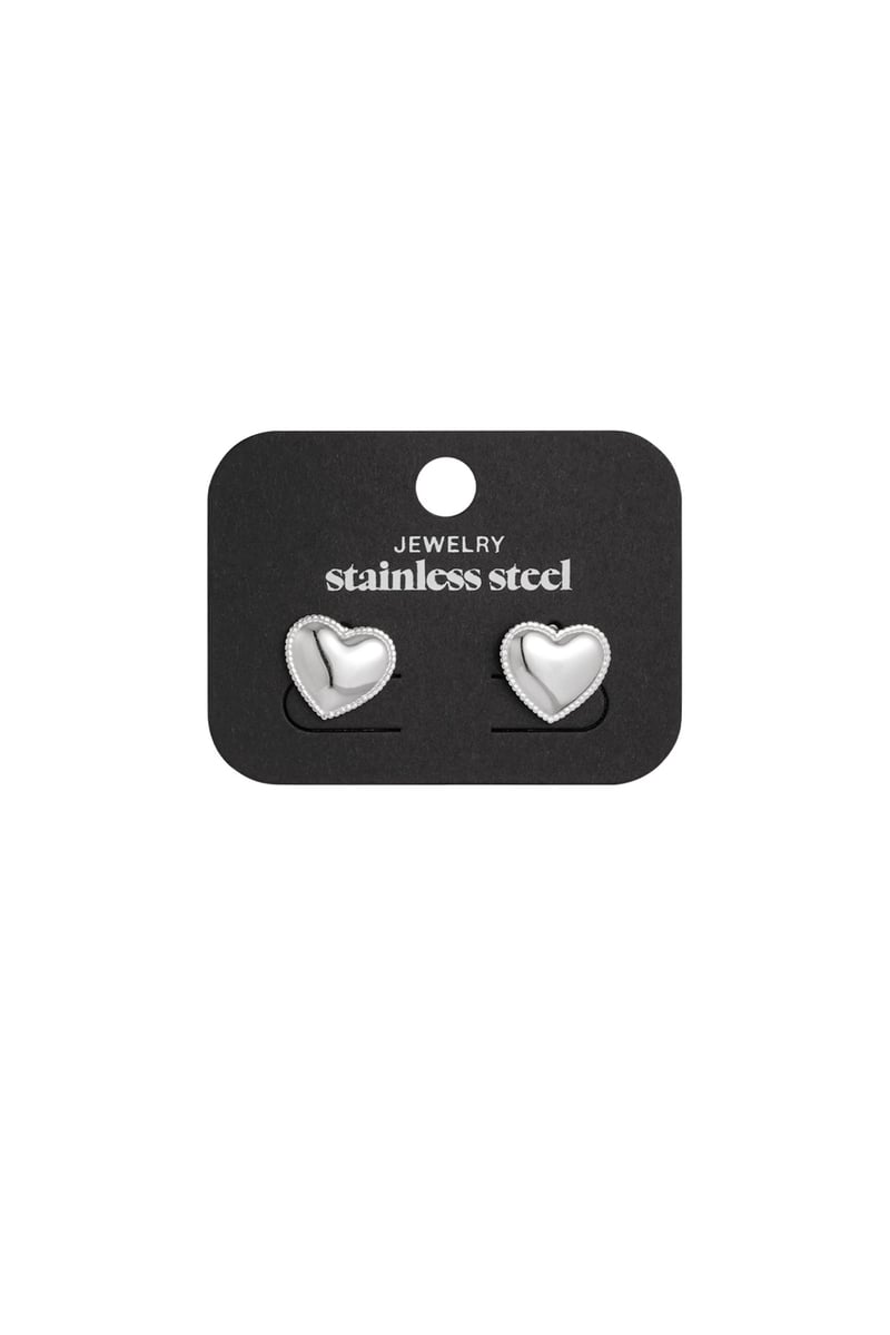 small heart studs oorbellen