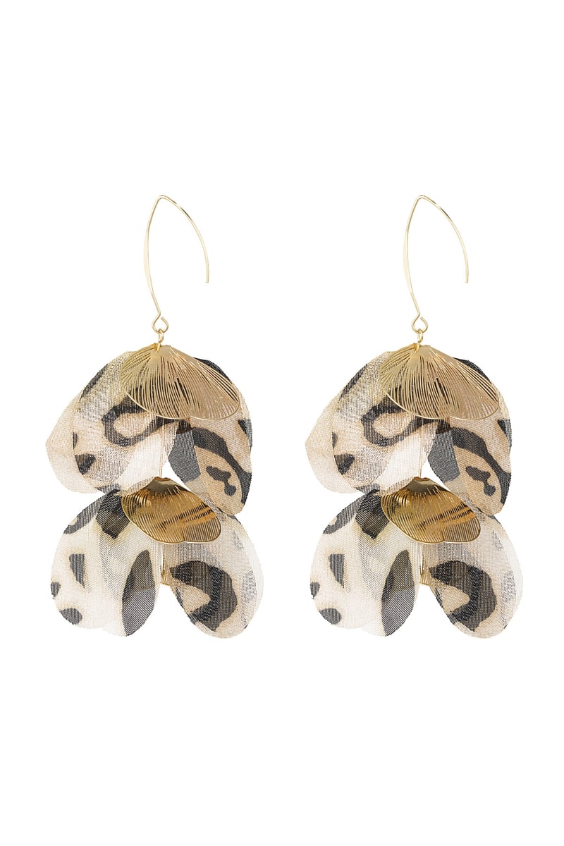 Blushing Flower oorbellen - groen