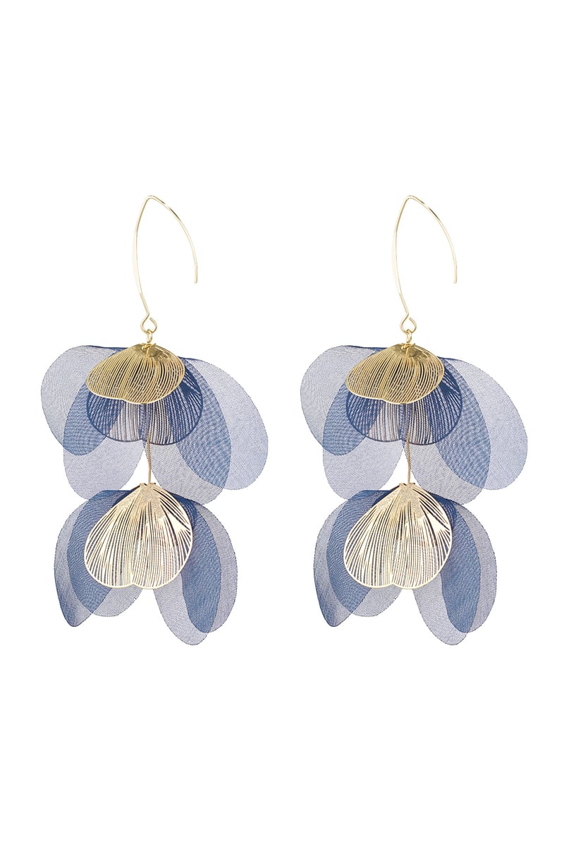 Blushing Flower oorbellen - groen