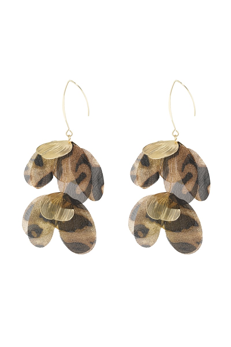 Blushing Flower oorbellen - groen