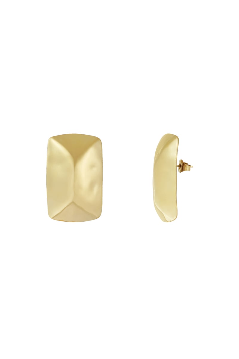 textured elegant studs oorbellen