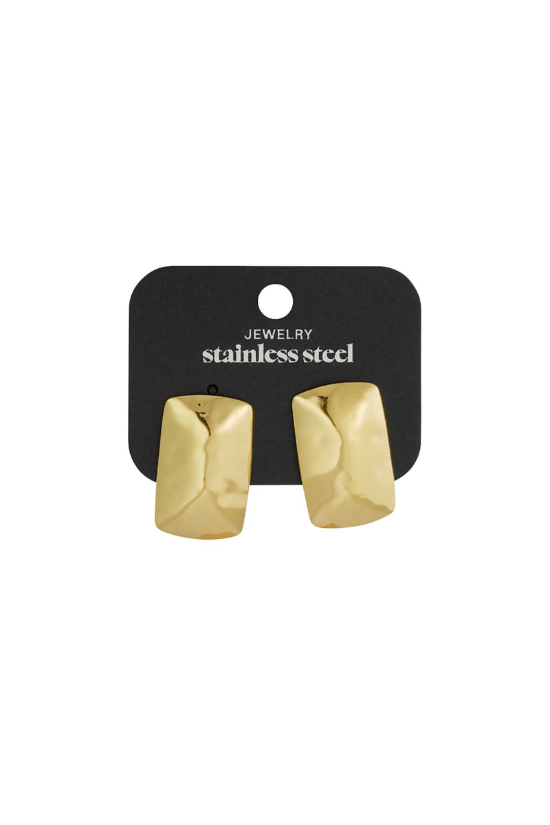 textured elegant studs oorbellen