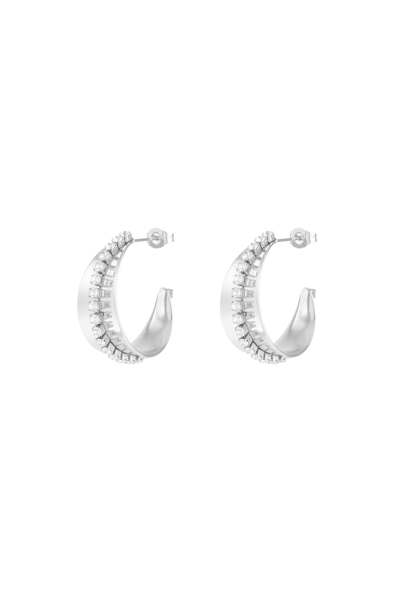 sparkle & shine hoops oorbellen