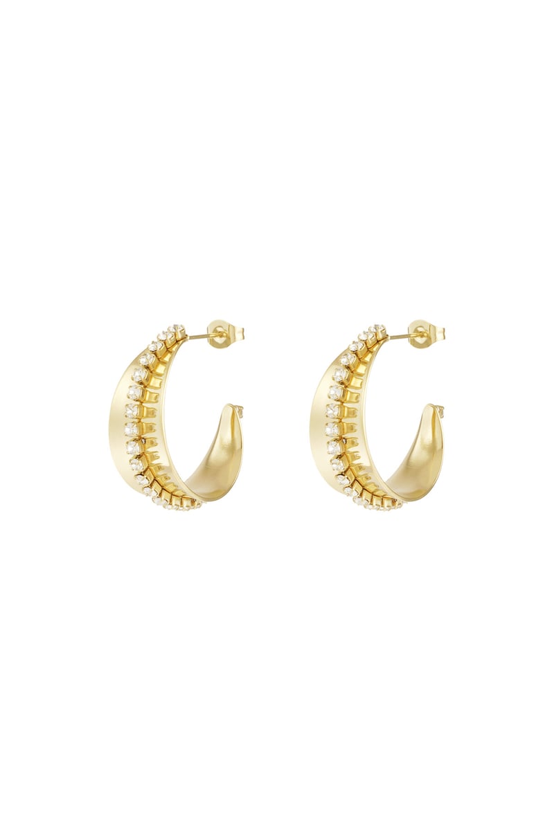 sparkle & shine hoops oorbellen