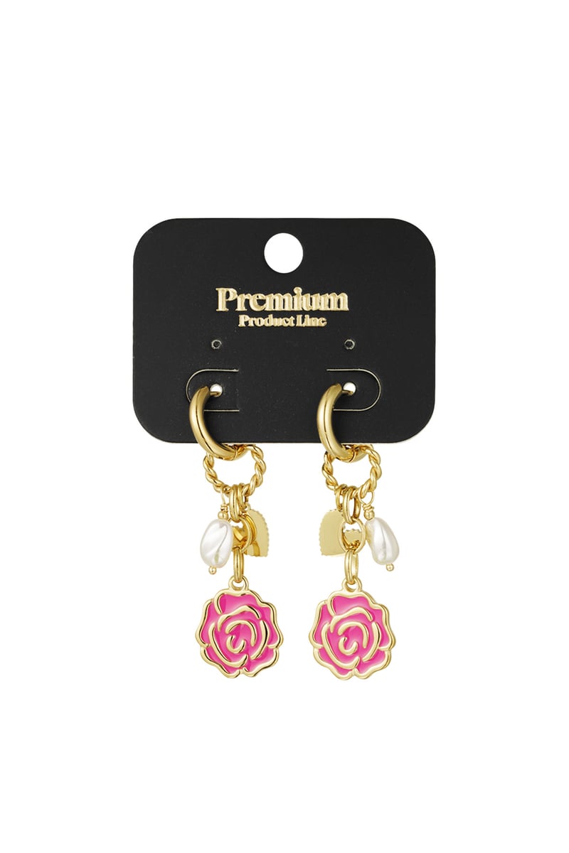Oorbellen forever rose - Fuchsia