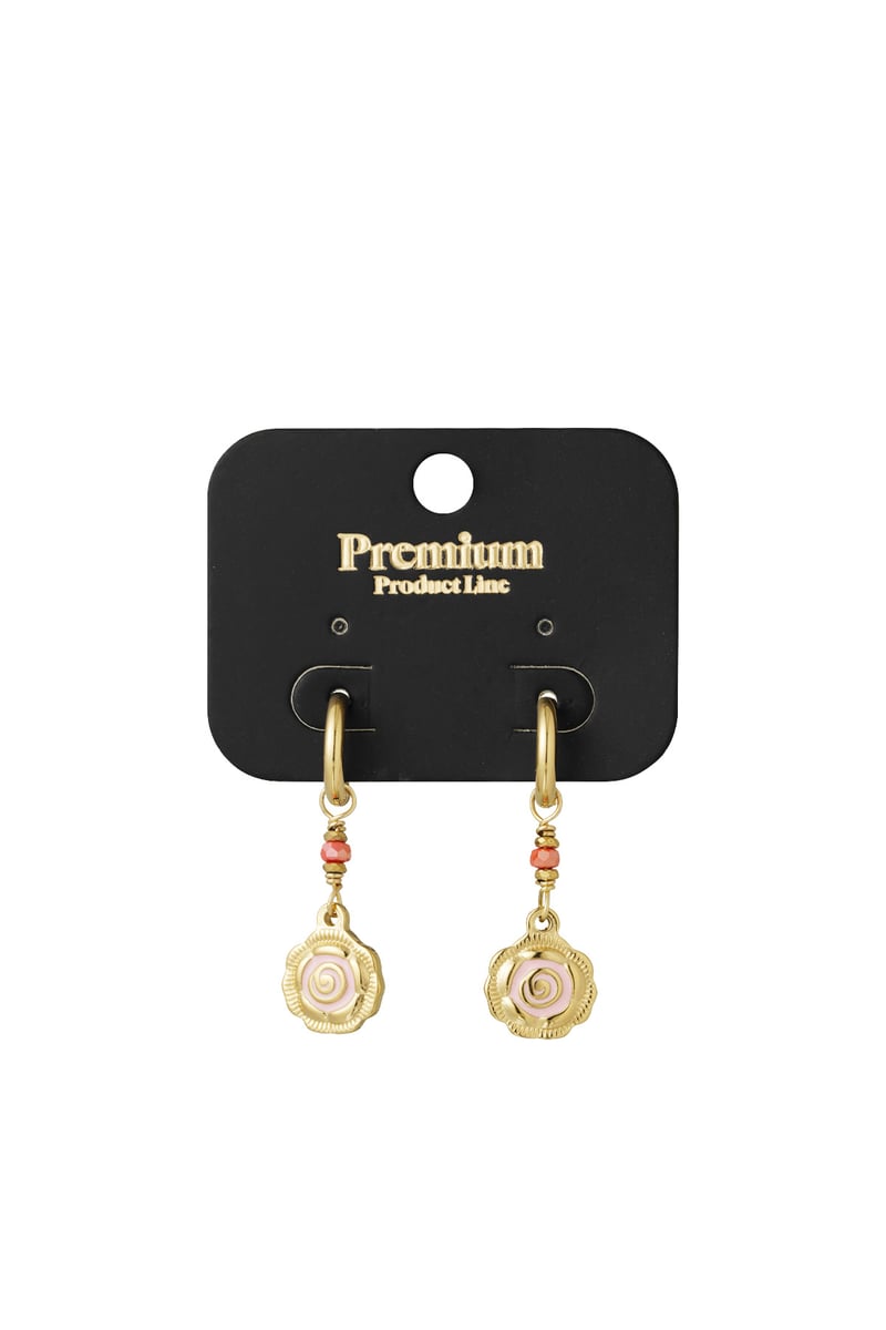 oorbellen rose glow - roze 