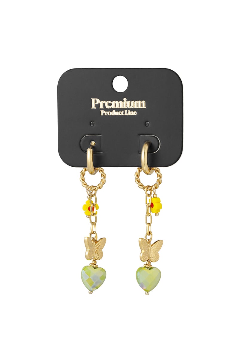 Oorbellen twinkle charm - Groen