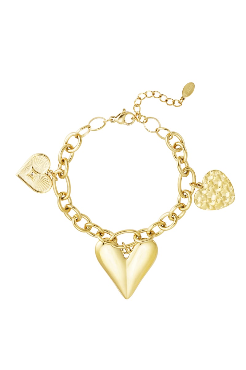 bedelarmband triple heart