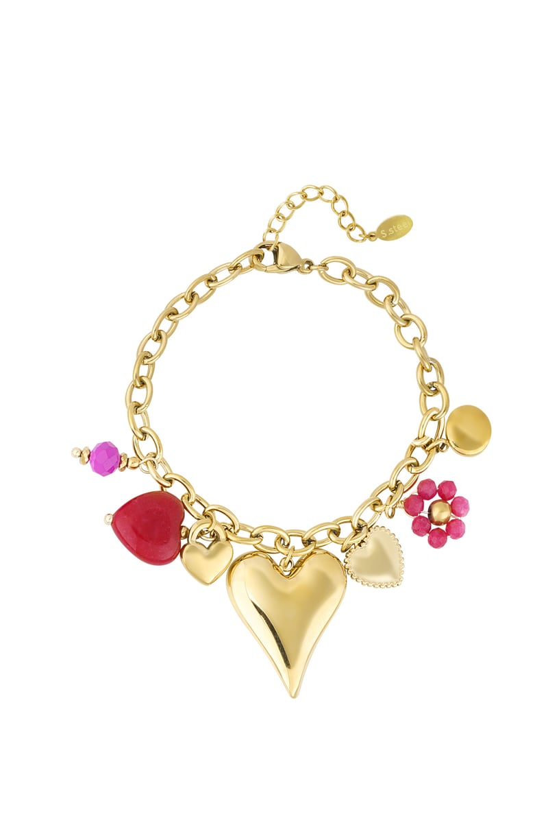 Bedelarmband charm & chill - Fuchsia