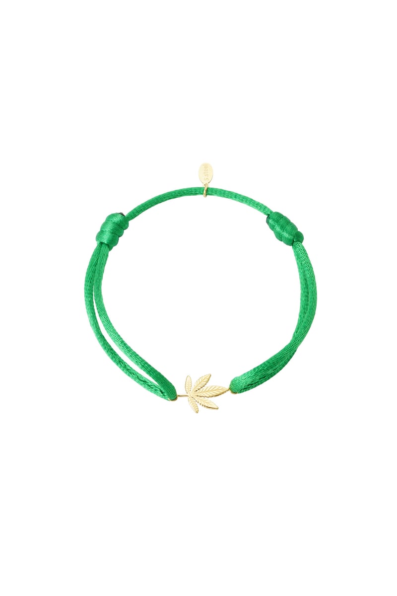 canal bliss satijnen armband - groen 