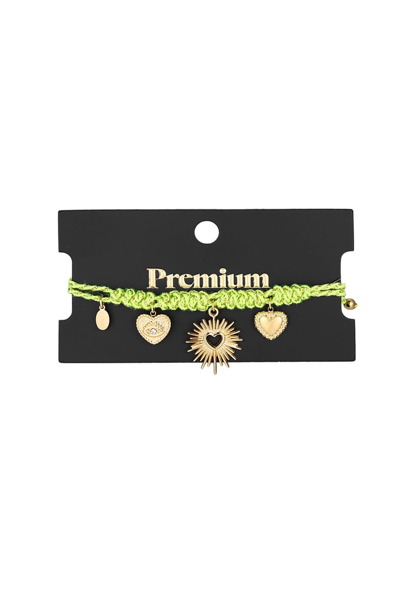 armband linked in love - groen en 