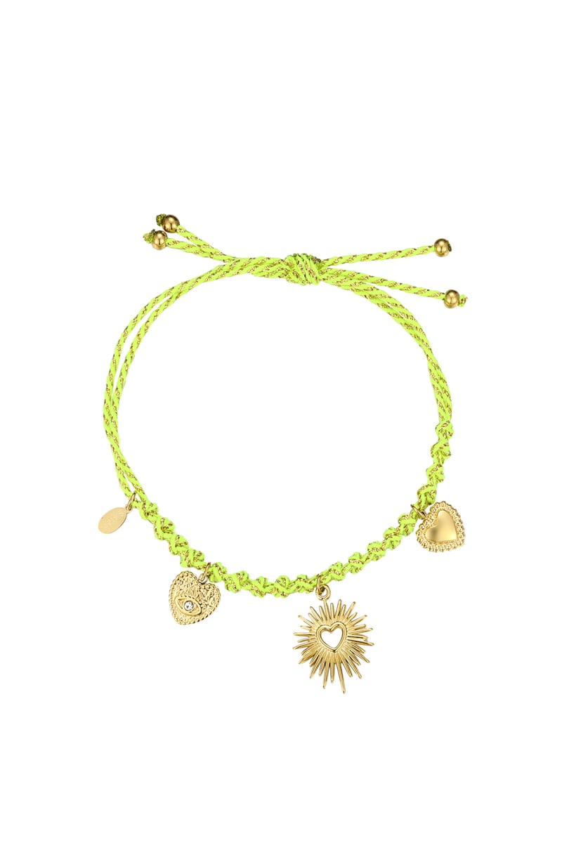 armband linked in love - groen en 