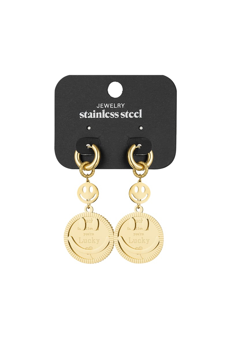 oorbellen lucky smiley face