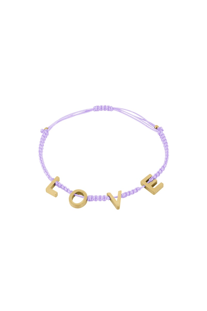 LOVE armband - fuchsia