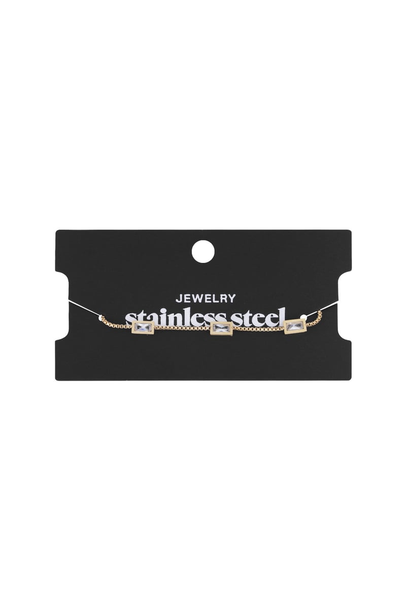 Diamond glow armband - Goud kleur 