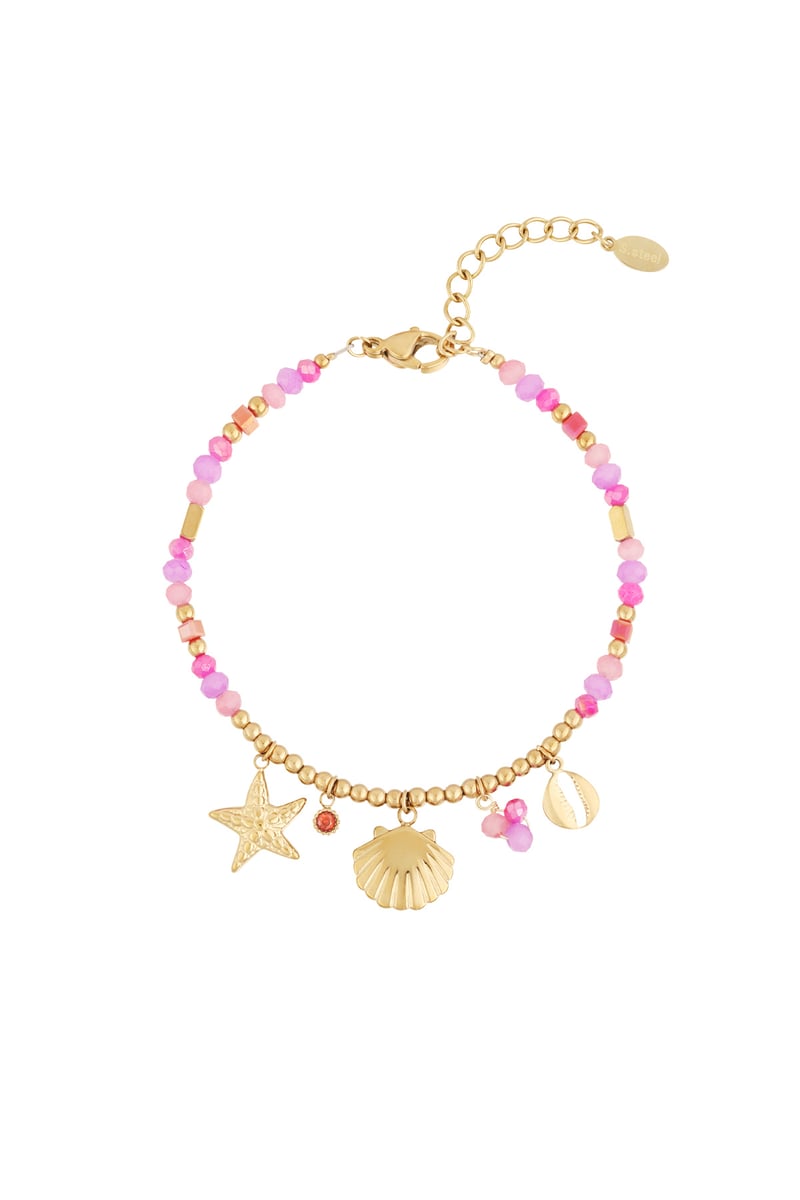 Queen of the sea Armband - Fuchsia