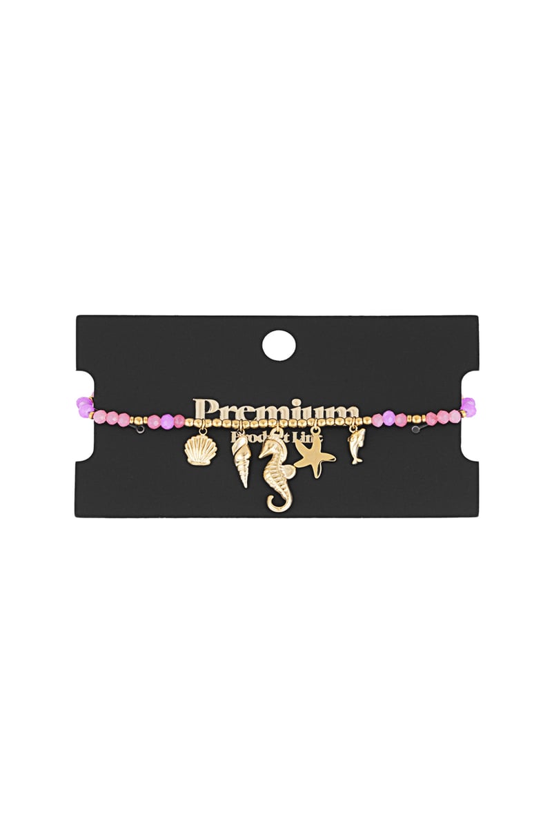 Armband dolphin dream - Fuchsia
